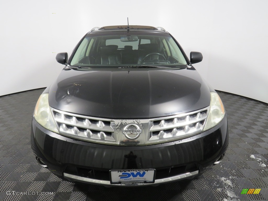 2007 Murano SE AWD - Super Black / Charcoal photo #7