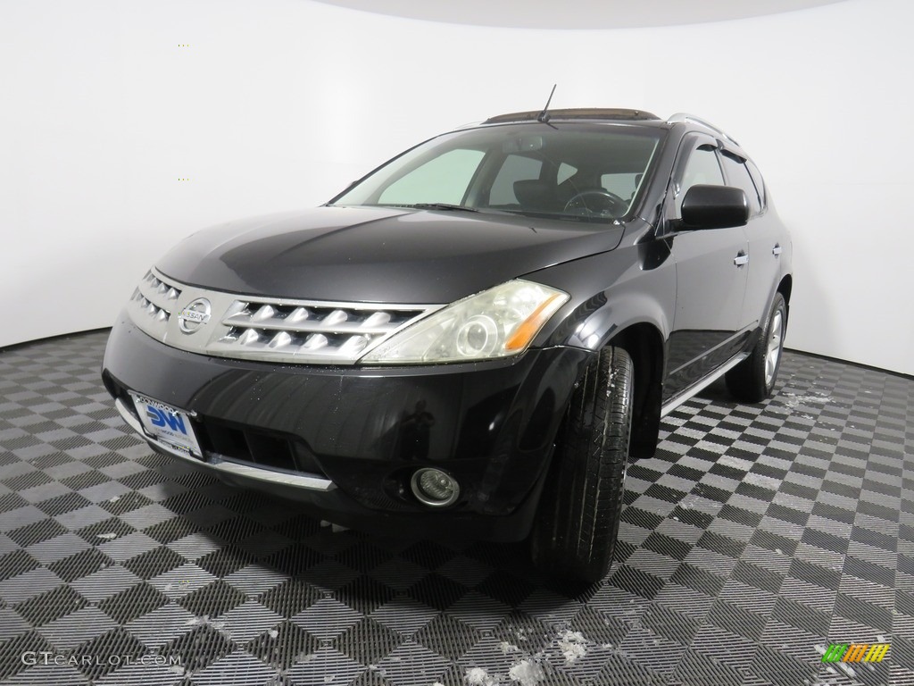 2007 Murano SE AWD - Super Black / Charcoal photo #9