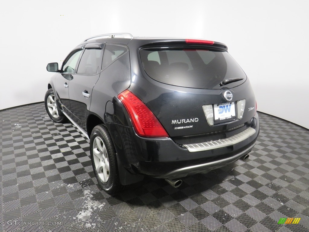 2007 Murano SE AWD - Super Black / Charcoal photo #14