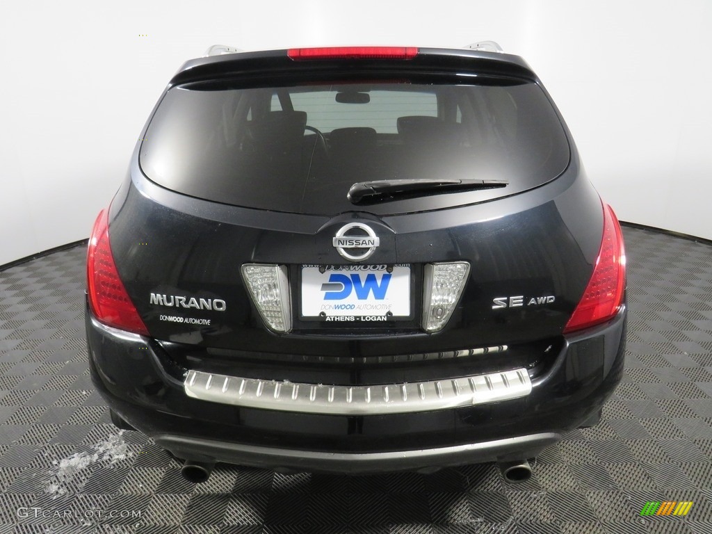 2007 Murano SE AWD - Super Black / Charcoal photo #15