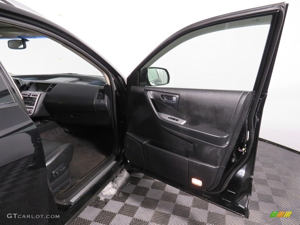 2007 Murano SE AWD - Super Black / Charcoal photo #41
