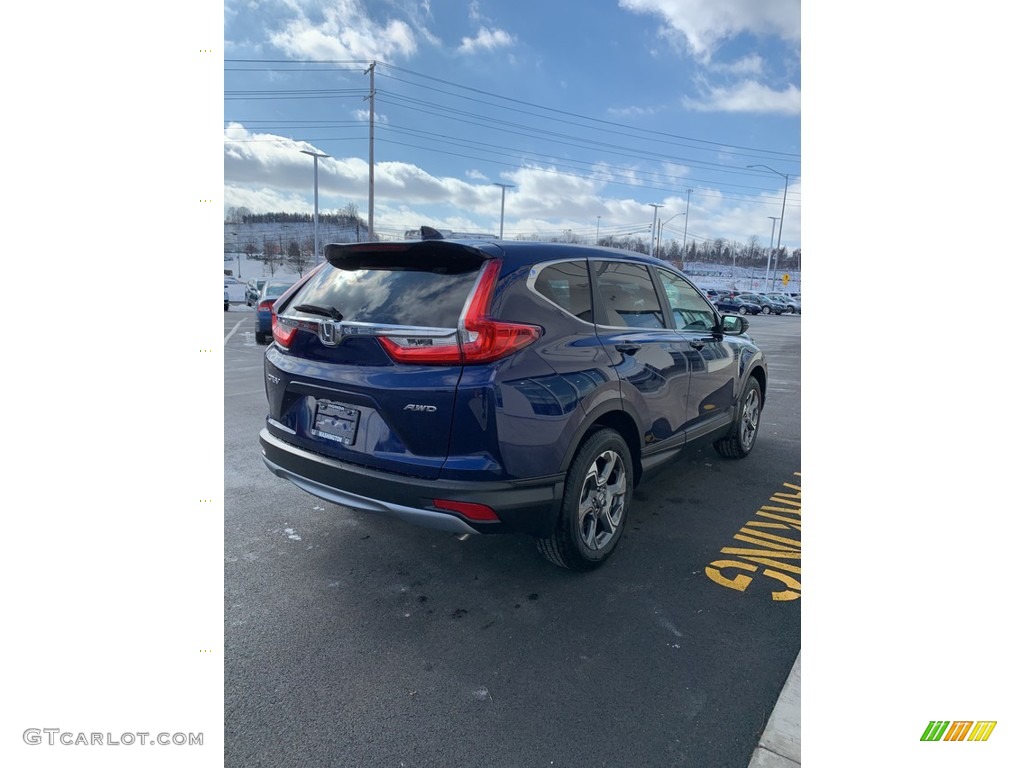 2019 CR-V EX AWD - Obsidian Blue Pearl / Gray photo #5