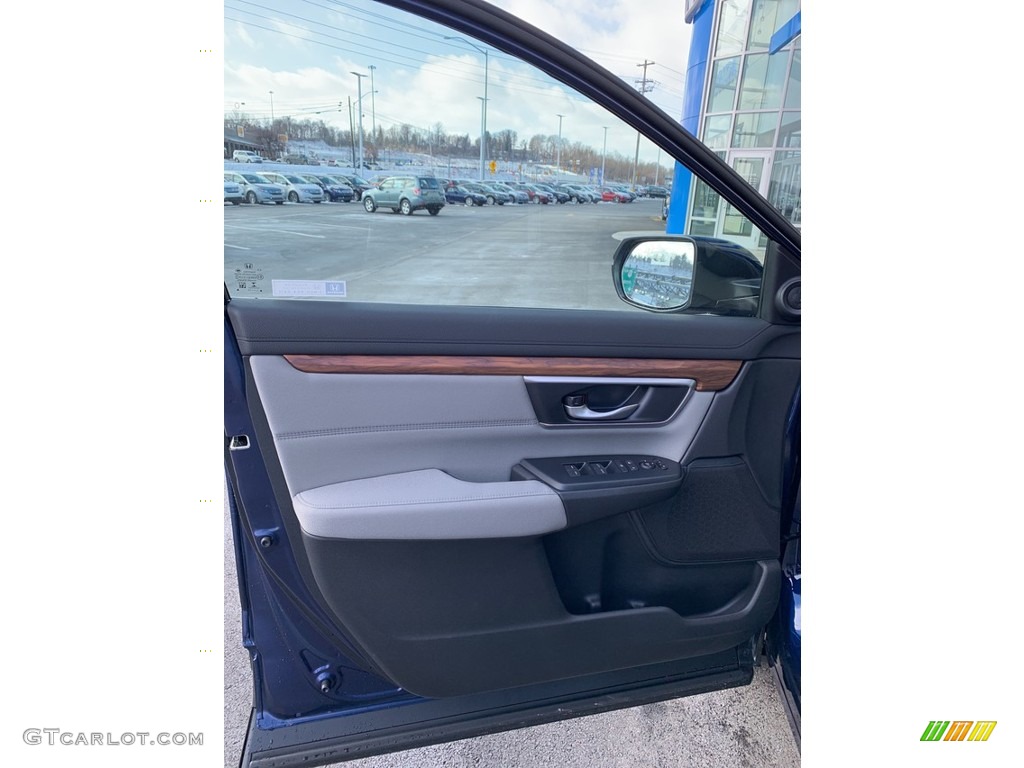 2019 CR-V EX AWD - Obsidian Blue Pearl / Gray photo #8