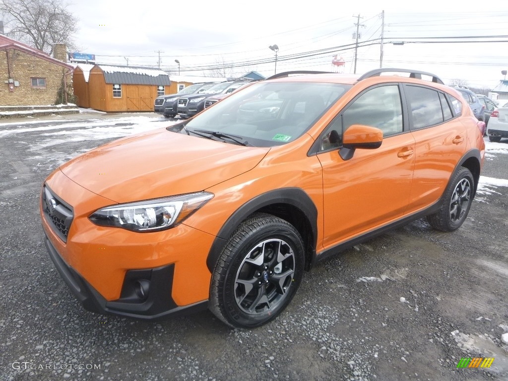 2019 Crosstrek 2.0i Premium - Sunshine Orange / Black photo #8