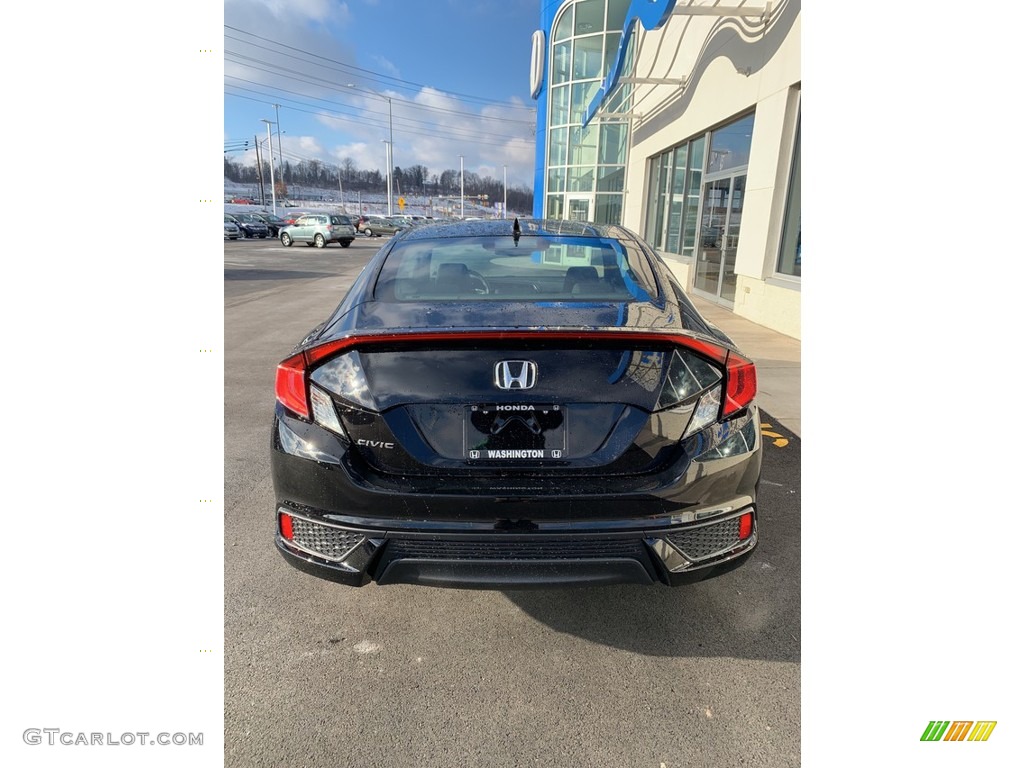 2019 Civic EX Coupe - Crystal Black Pearl / Black photo #6