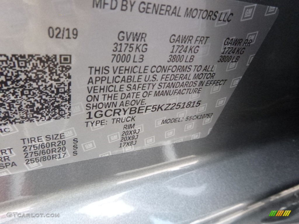 2019 Silverado 1500 Custom Double Cab 4WD - Satin Steel Metallic / Jet Black photo #14