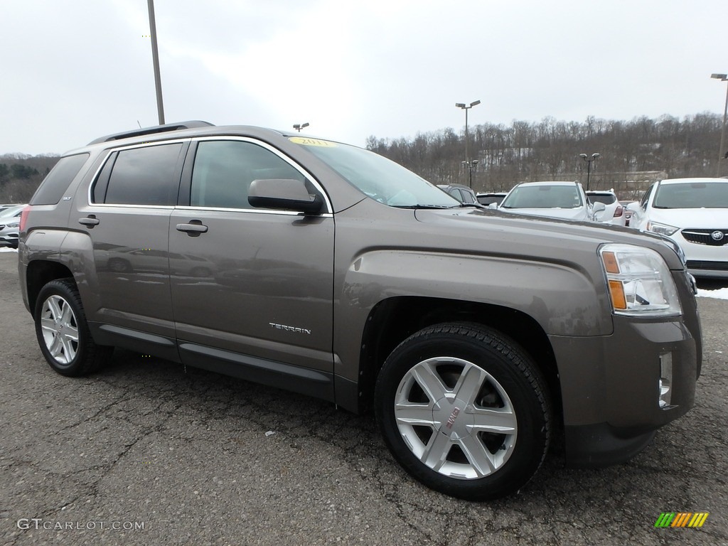 2011 Terrain SLT - Mocha Steel Metallic / Brownstone photo #4