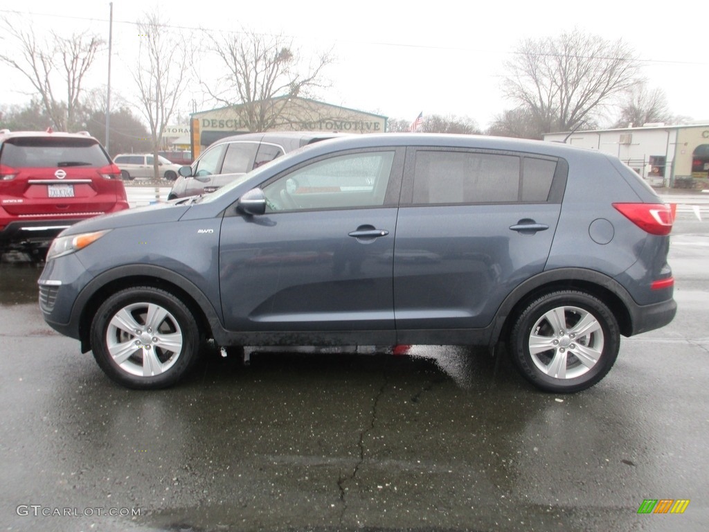 2013 Sportage LX AWD - Twilight Blue / Alpine Gray photo #4