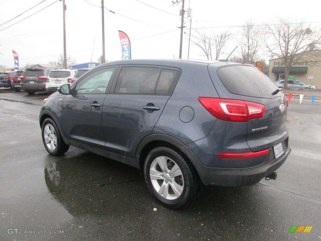 2013 Sportage LX AWD - Twilight Blue / Alpine Gray photo #5