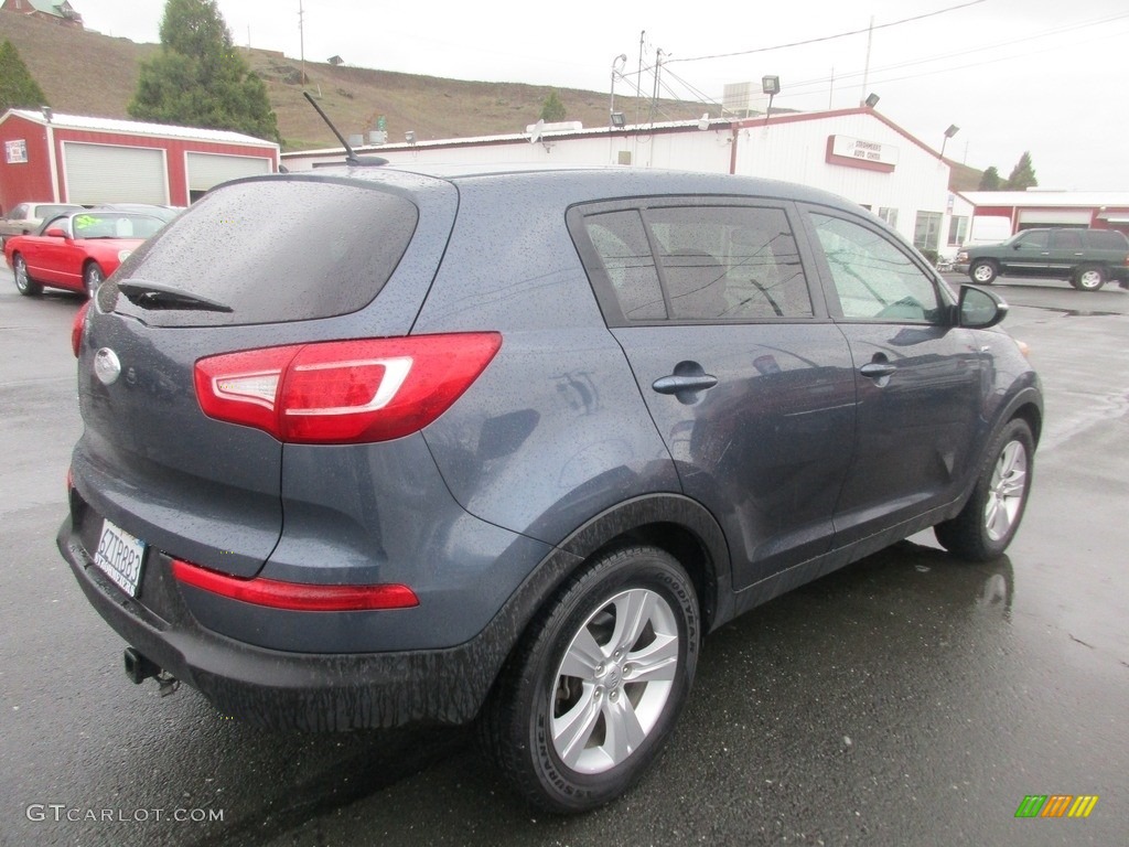 2013 Sportage LX AWD - Twilight Blue / Alpine Gray photo #7