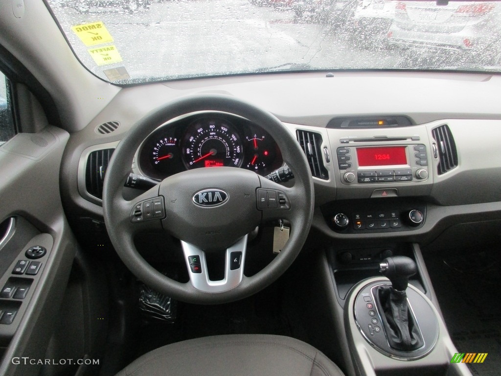 2013 Sportage LX AWD - Twilight Blue / Alpine Gray photo #10