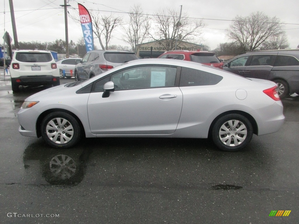 2012 Civic LX Coupe - Cool Mist Metallic / Gray photo #4