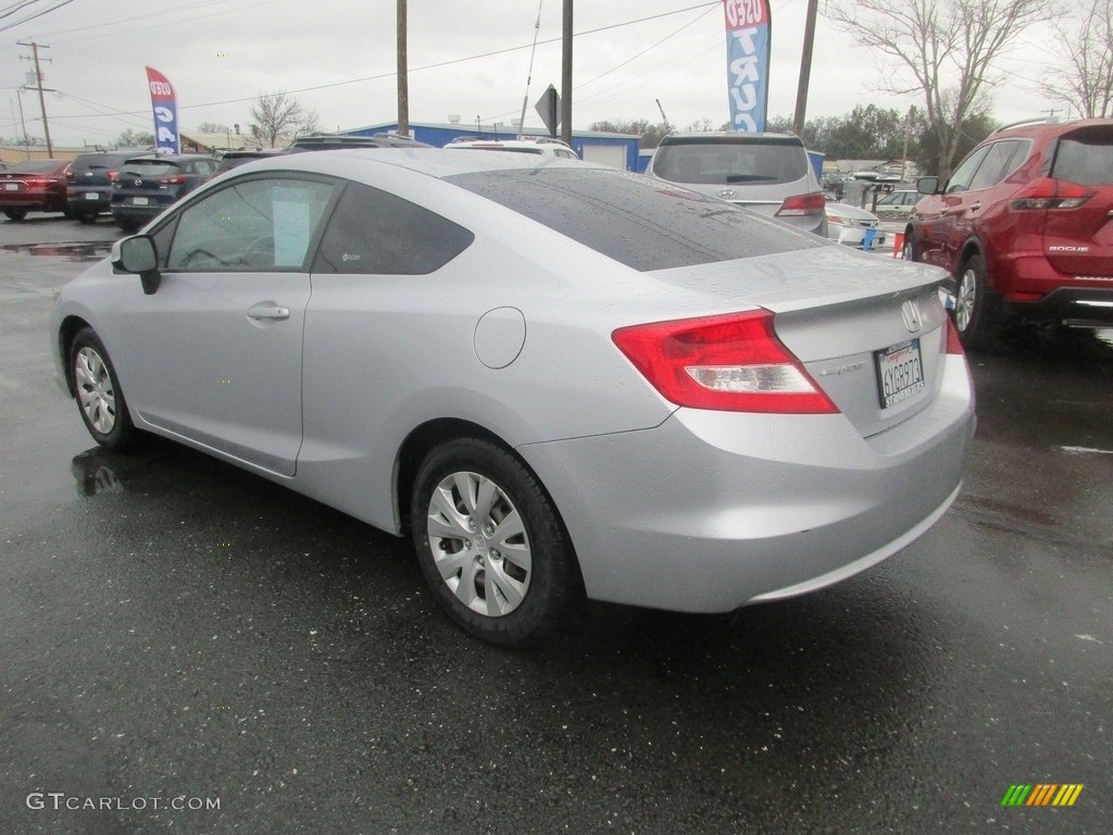 2012 Civic LX Coupe - Cool Mist Metallic / Gray photo #5