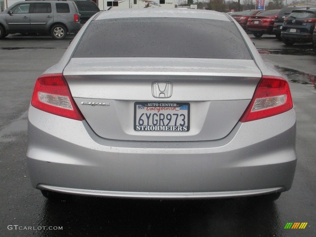 2012 Civic LX Coupe - Cool Mist Metallic / Gray photo #6
