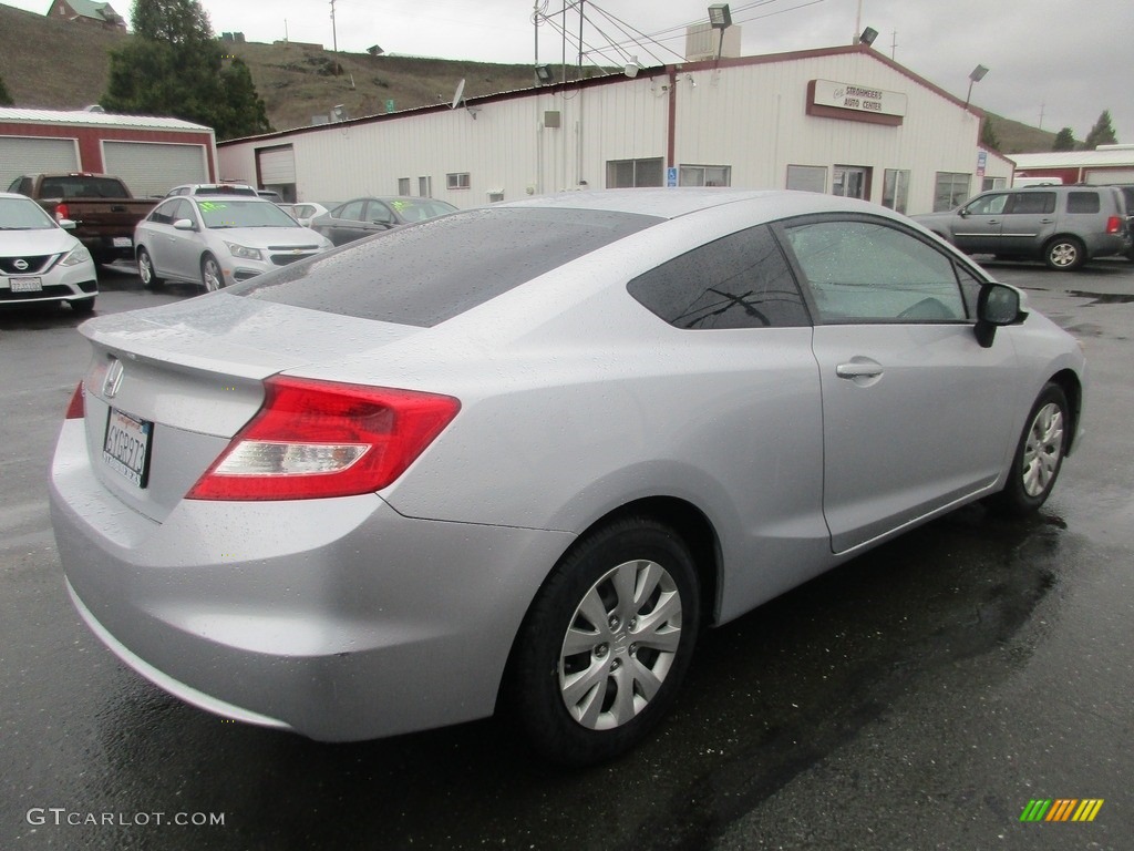 2012 Civic LX Coupe - Cool Mist Metallic / Gray photo #7