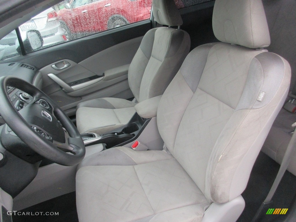 2012 Civic LX Coupe - Cool Mist Metallic / Gray photo #8