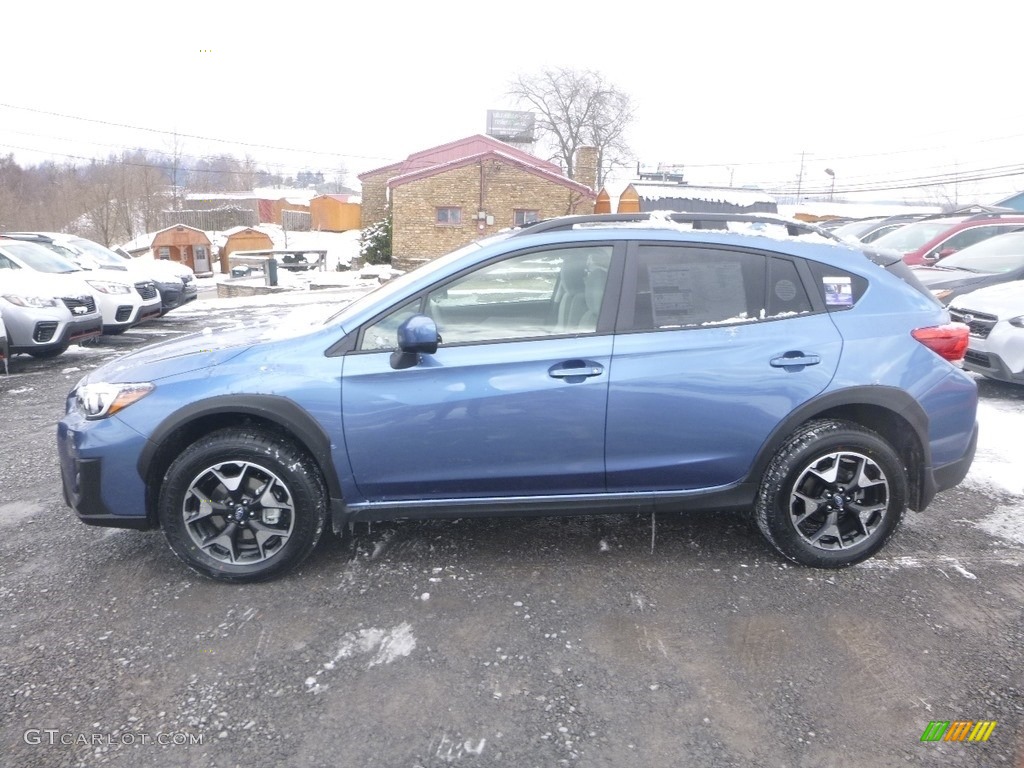 2019 Crosstrek 2.0i Premium - Quartz Blue Pearl / Gray photo #7