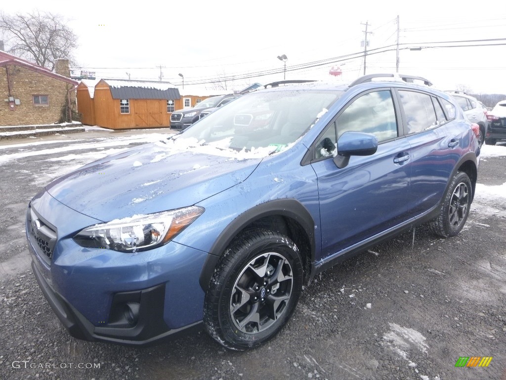 2019 Crosstrek 2.0i Premium - Quartz Blue Pearl / Gray photo #8