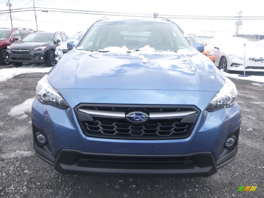2019 Crosstrek 2.0i Premium - Quartz Blue Pearl / Gray photo #9