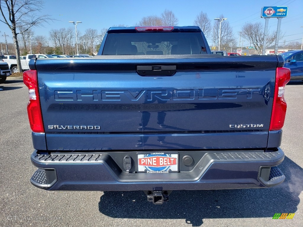 2019 Silverado 1500 Custom Double Cab 4WD - Northsky Blue Metallic / Jet Black photo #5