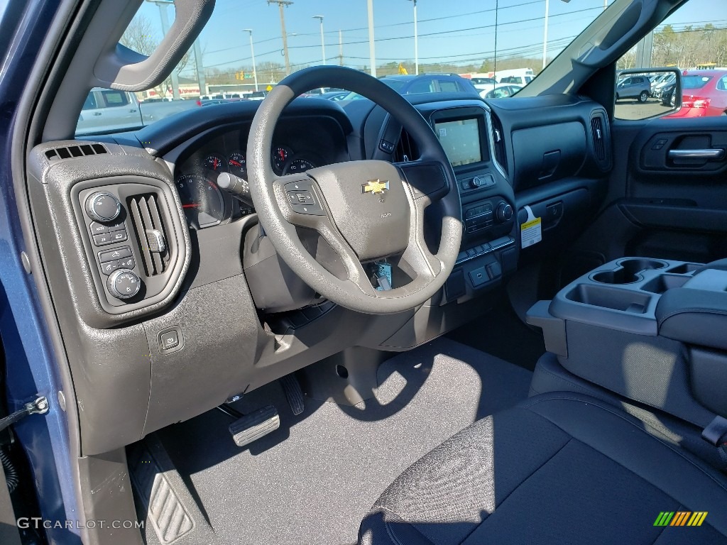 2019 Silverado 1500 Custom Double Cab 4WD - Northsky Blue Metallic / Jet Black photo #7