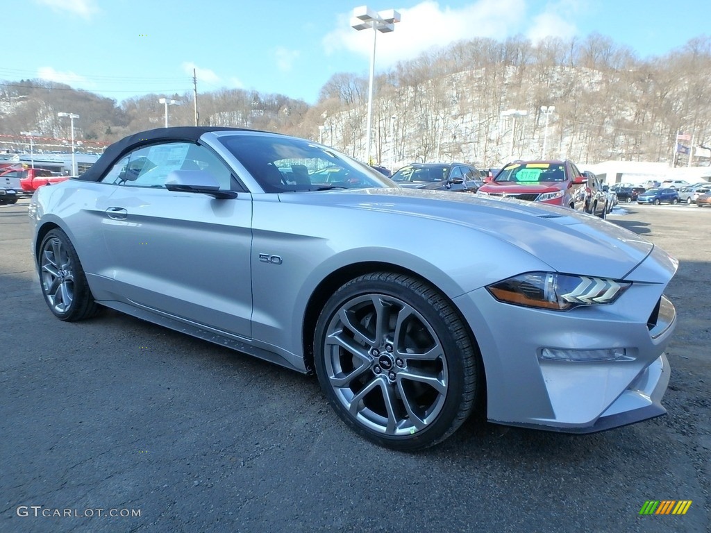 2019 Mustang GT Premium Convertible - Ingot Silver / Ebony photo #9