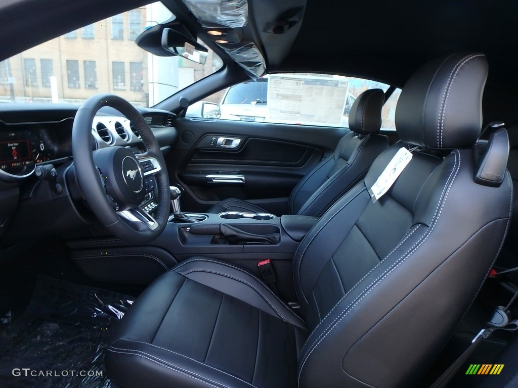 Ebony Interior 2019 Ford Mustang GT Premium Convertible Photo #132211362