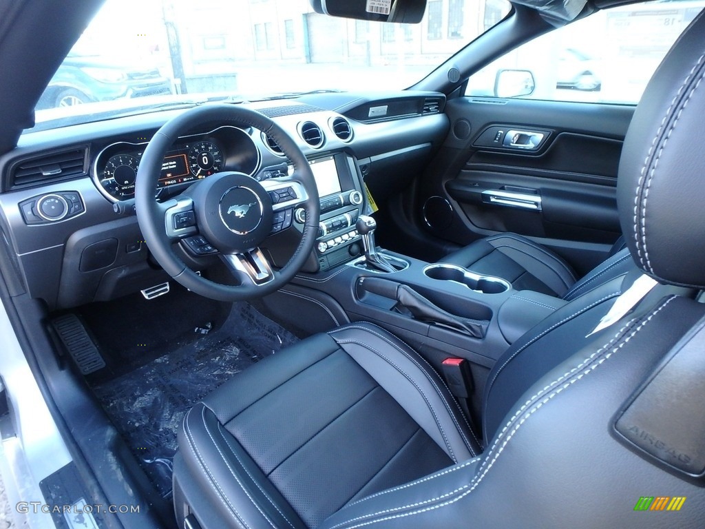 Ebony Interior 2019 Ford Mustang GT Premium Convertible Photo #132211432