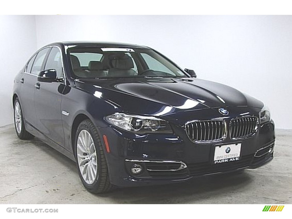 2016 5 Series 528i xDrive Sedan - Imperial Blue Metallic / Ivory White photo #4