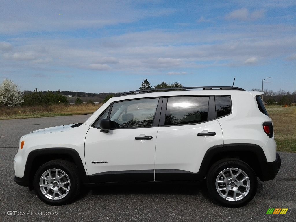 Alpine White 2019 Jeep Renegade Sport 4x4 Exterior Photo #132217418