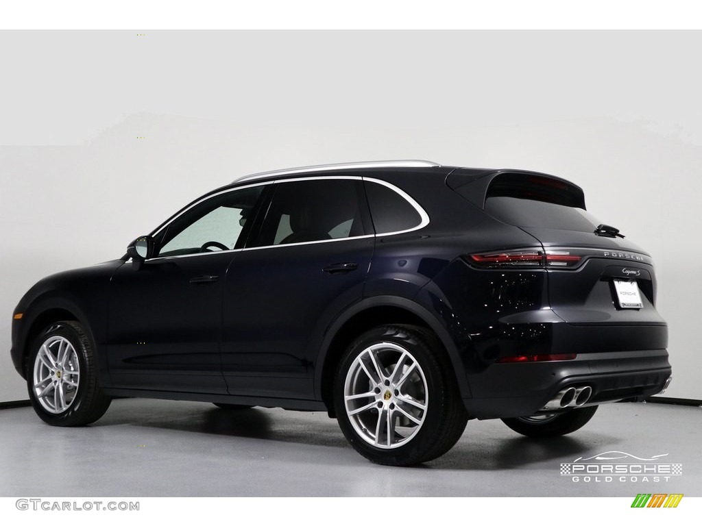 2019 Cayenne S - Moonlight Blue Metallic / Black/Mojave Beige photo #4