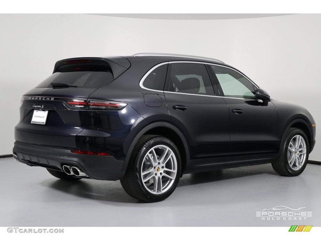 2019 Cayenne S - Moonlight Blue Metallic / Black/Mojave Beige photo #9