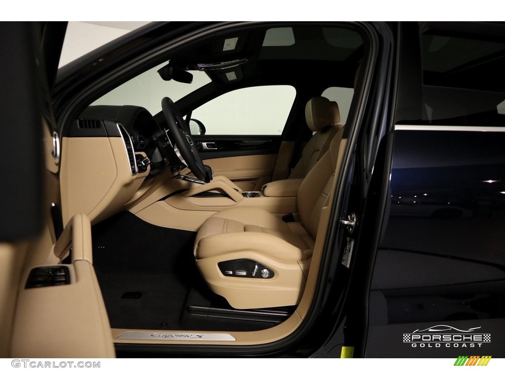 2019 Cayenne S - Moonlight Blue Metallic / Black/Mojave Beige photo #13