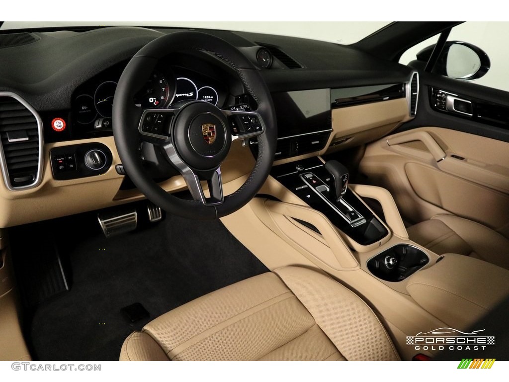 2019 Cayenne S - Moonlight Blue Metallic / Black/Mojave Beige photo #14