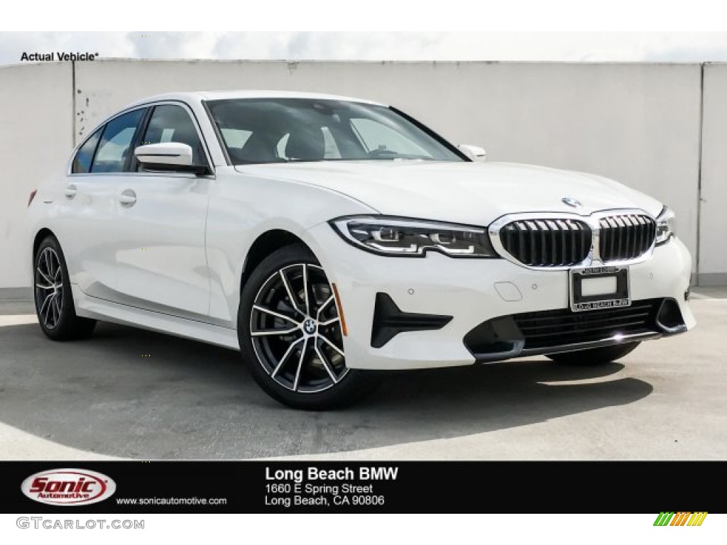 2019 3 Series 330i Sedan - Alpine White / Black photo #1