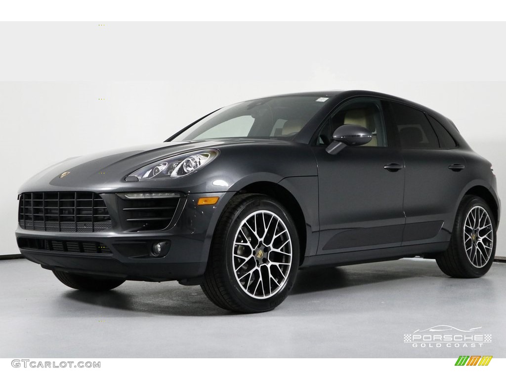 2018 Macan Sport Edition - Volcano Grey Metallic / Black/Luxor Beige photo #3