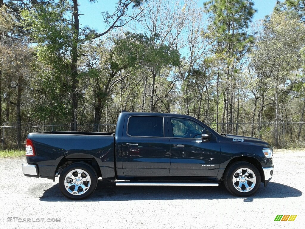 2019 1500 Big Horn Crew Cab - Maximum Steel Metallic / Black/Diesel Gray photo #6