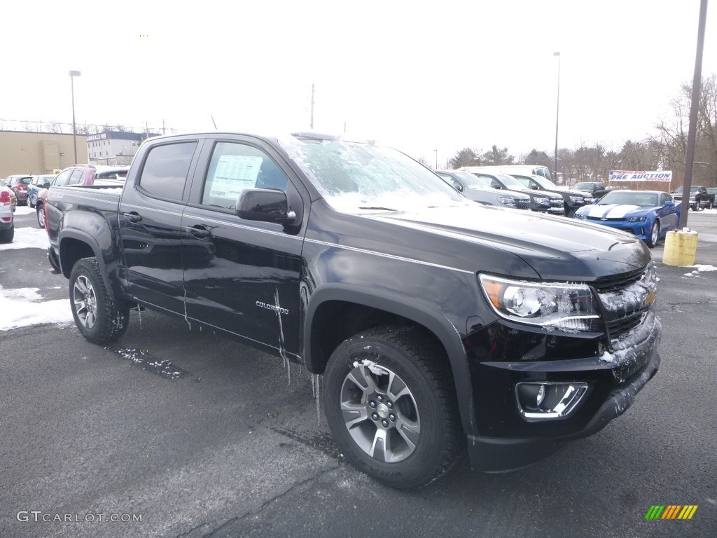 Black 2019 Chevrolet Colorado Z71 Crew Cab 4x4 Exterior Photo #132226597