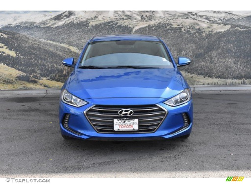 2017 Elantra Limited - Electric Blue / Gray photo #4
