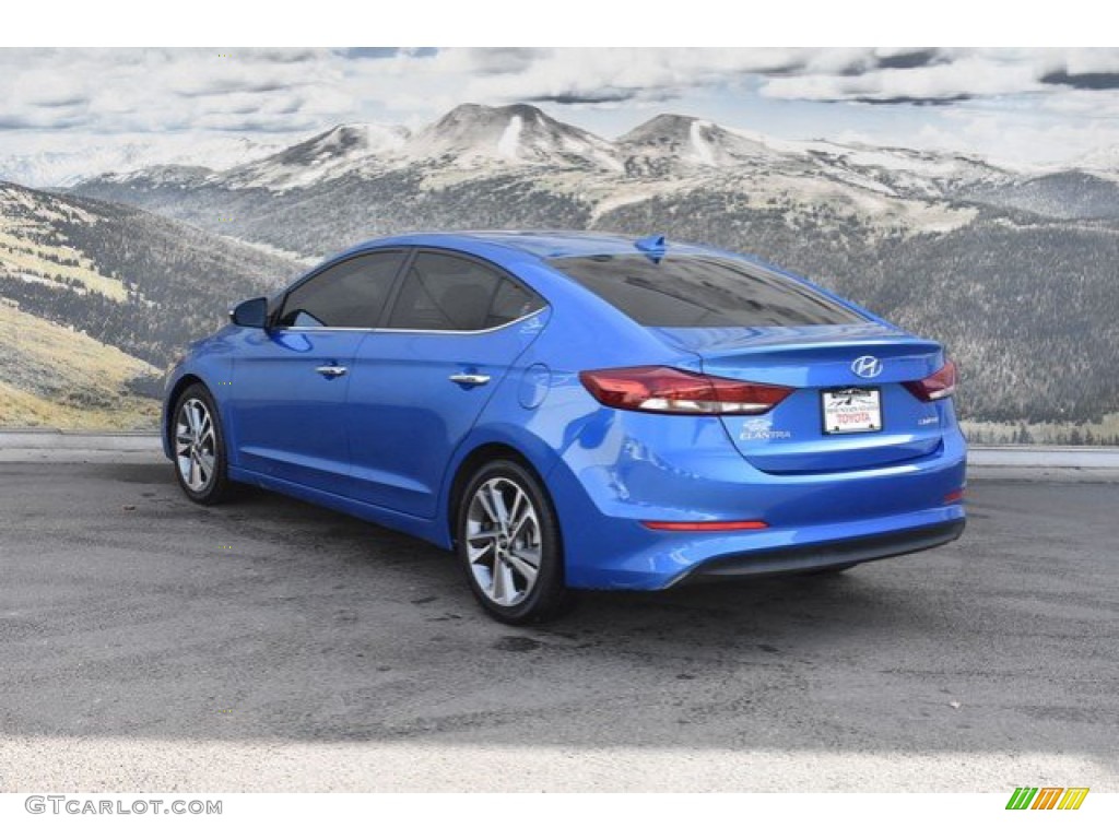 2017 Elantra Limited - Electric Blue / Gray photo #7