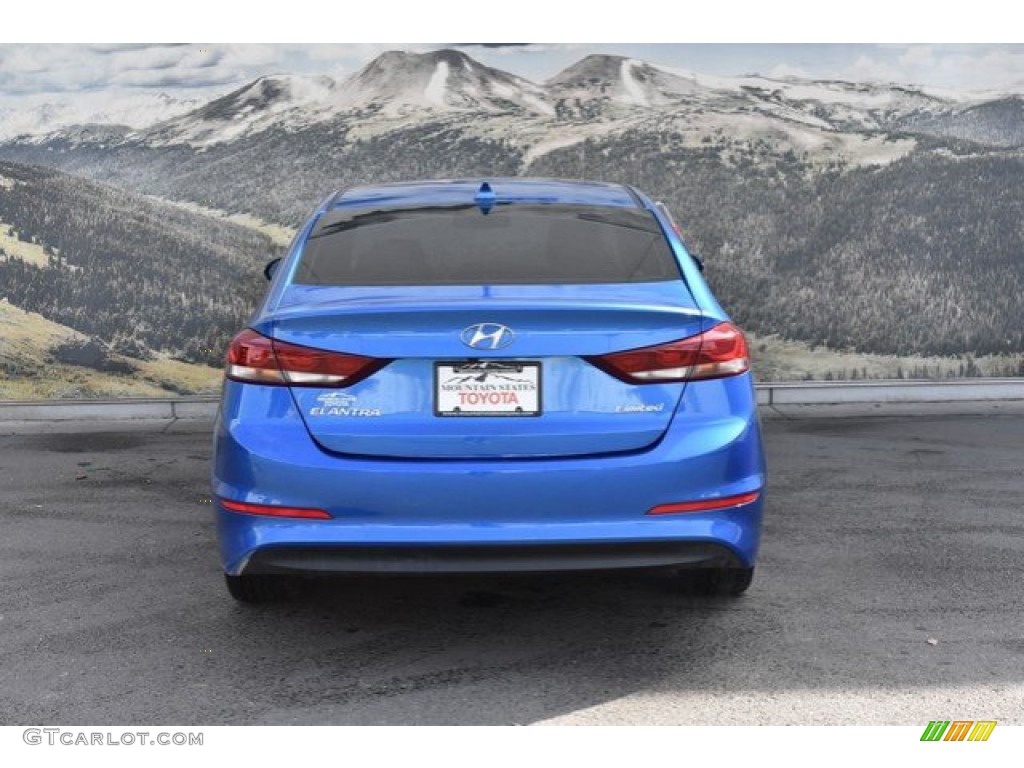 2017 Elantra Limited - Electric Blue / Gray photo #8