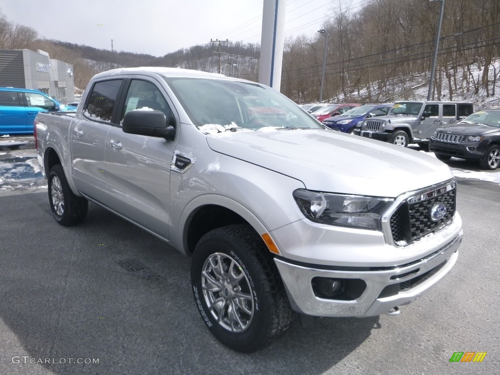 Ingot Silver Metallic 2019 Ford Ranger XLT SuperCrew 4x4 Exterior Photo #132228643