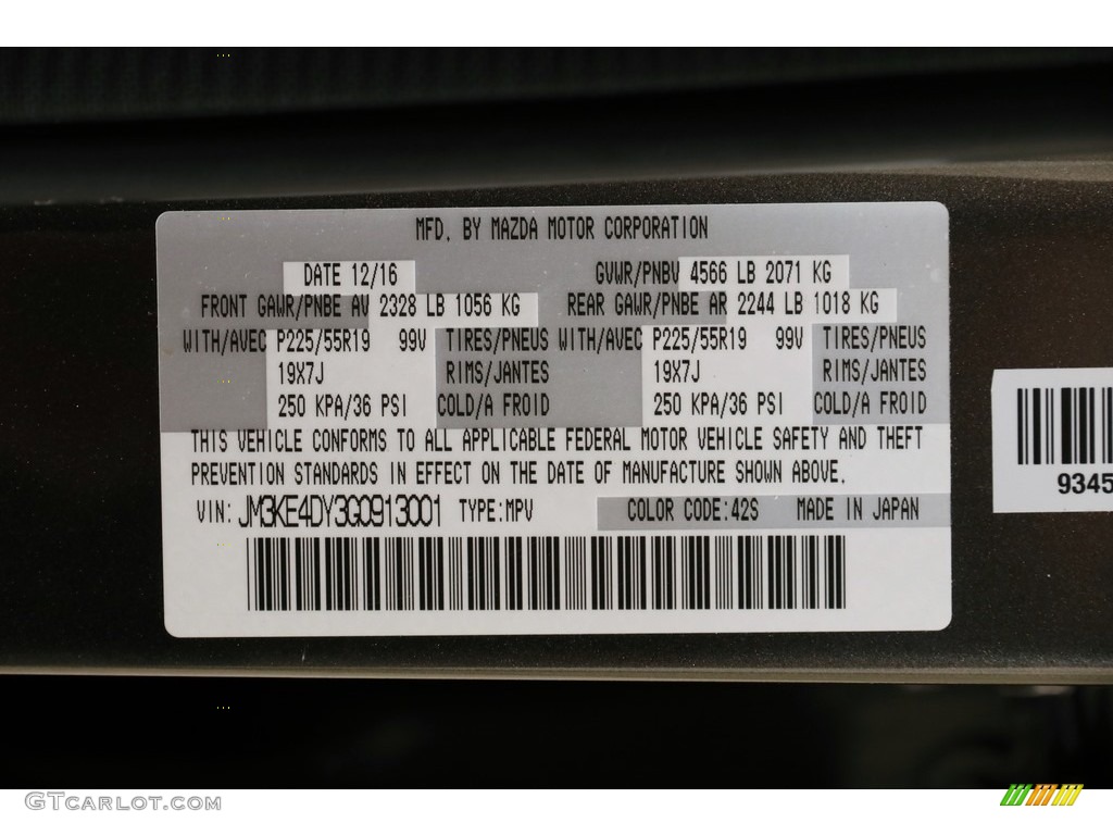 2016 CX-5 Grand Touring AWD - Titanium Flash Mica / Black photo #21