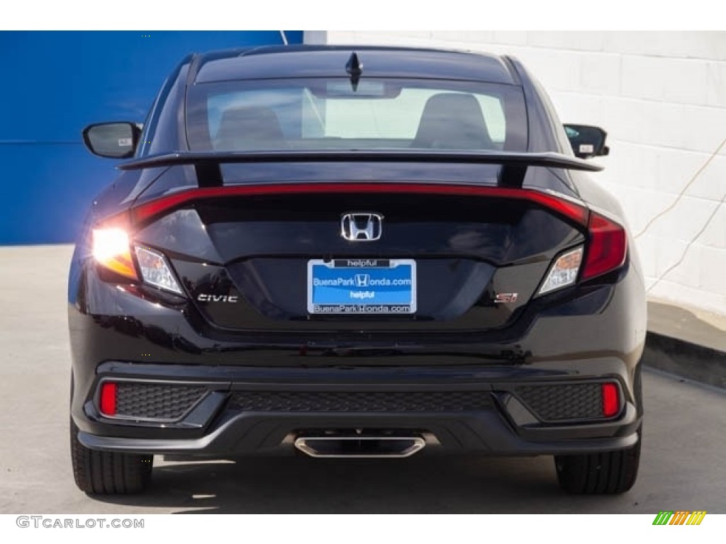 2019 Civic Si Coupe - Crystal Black Pearl / Black photo #5
