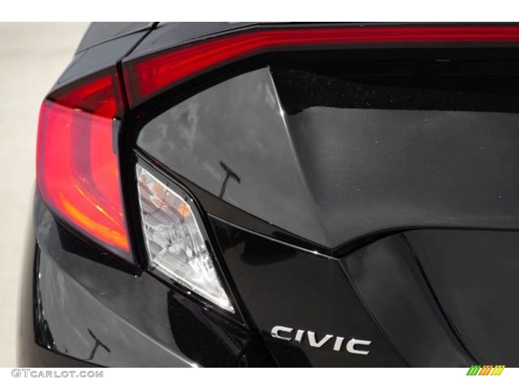 2019 Civic Si Coupe - Crystal Black Pearl / Black photo #6