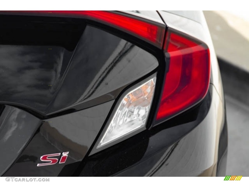 2019 Civic Si Coupe - Crystal Black Pearl / Black photo #7