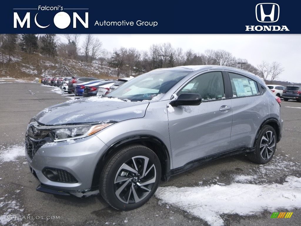 2019 HR-V Sport AWD - Lunar Silver Metallic / Black photo #1