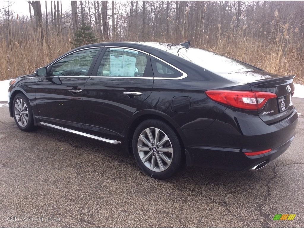 2017 Sonata Limited - Phantom Black / Beige photo #3