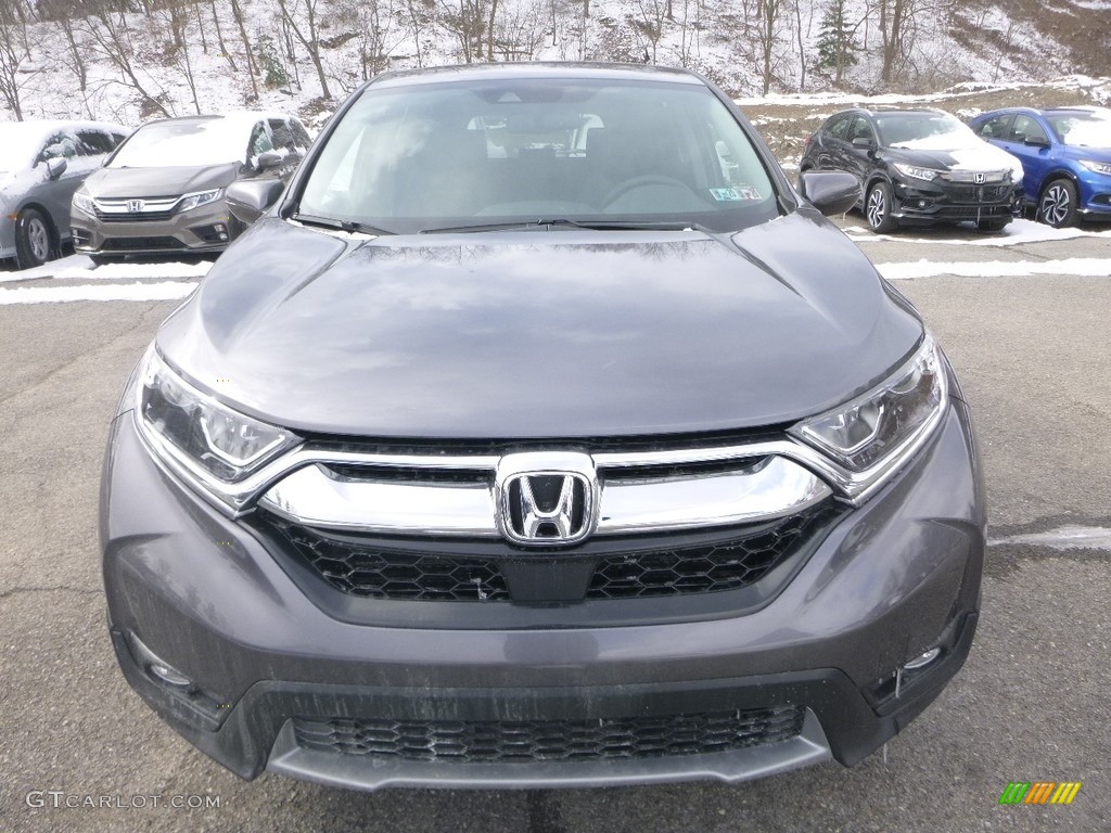 2019 CR-V EX-L AWD - Modern Steel Metallic / Black photo #6