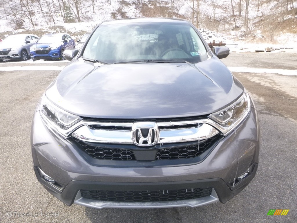 2019 CR-V EX AWD - Modern Steel Metallic / Black photo #6